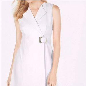 Calvin Klein formal white dress